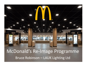 McDonald*s Re-Image Story