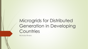 Microgrids for Distributed Generation in Developing