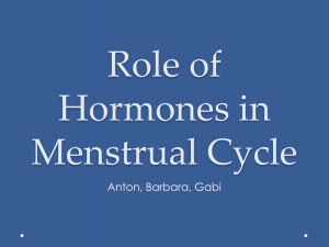 Role of Hormones in Menstrual Cycle