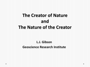 The Creator of Nature and The Nature of the Creator