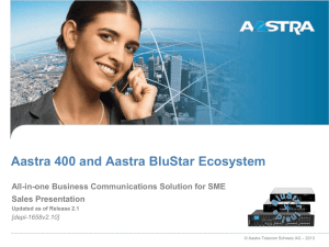 Aastra 400 Series of Communication Servers