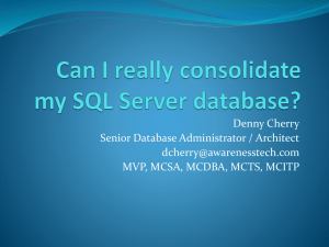 Can I really consolidate my SQL Server database?