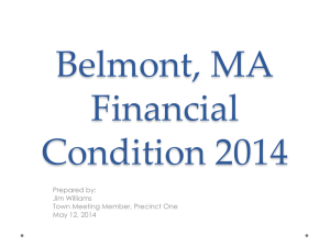 Belmont, MA Financial Condition 2014