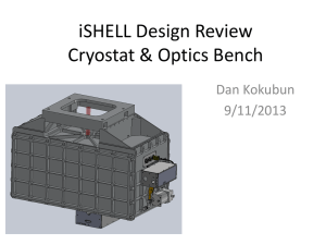 iSHELL Design Review CST OPB