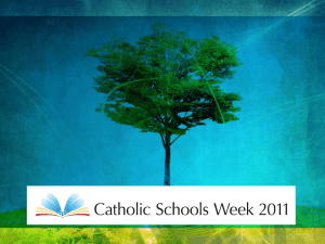 Morning Prayer to Begin Catholic Schools Week