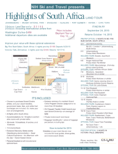 Trip Itinerary