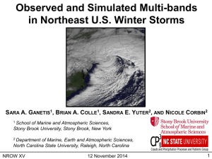 Observed and Simulated Multi-bands in Northeast U.S. Winter