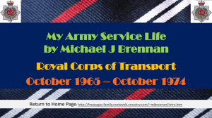 My Army Career - Freepages