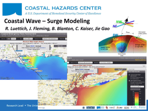 “Coastal Wave Surge Modeling” by Rick Luettich, UNC-CH