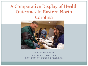 A Comparative Display of Health Outcomes in Eastern North Carolina