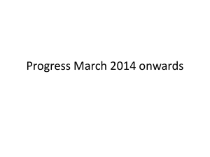 Progress March 2014 onwards - Friends of Westhoughton Station