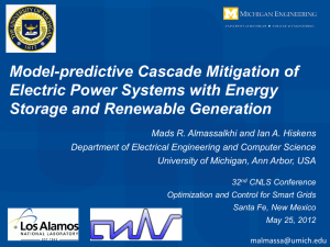 Model-predictive Cascade Mitigation of Electric Power Systems with