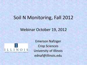 Soil N, Urbana, 2012 - Illinois Council on Best Management Practices