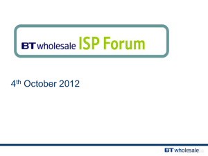 ISP Forum 4th October 2012 break out session slides