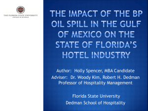 The Impact of the BP Oil Spill in the Gulf of Mexico on the State of