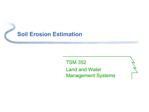 Soil Erosion Estimation