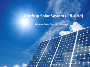 Rooftop Solar Systems - Reliance Solar Energy