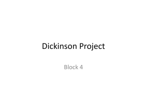 Dickinson Project block 4 - Livaudais English Classroom