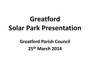 Proposed Solar Farm Greatford Presentation 25th MArch2014