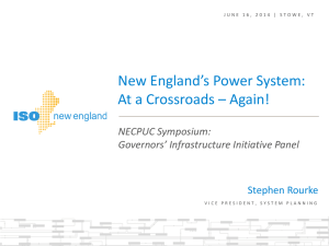 New England`s Power System: At a Crossroads