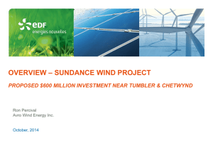 Overview – sundance wind project