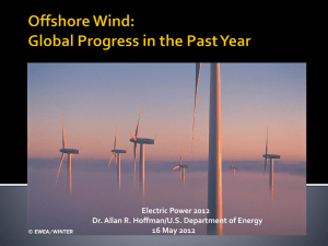 Offshore Wind-global progress - Thoughts of a Lapsed Physicist