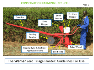 Werner Planter Guidelines for Use