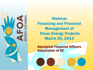 Aboriginal Financial Officers Association of BC