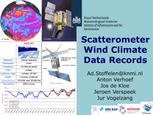 Scatterometer Wind Climate Data Records