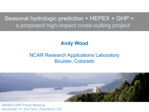 A Wood, HEPEX-GEWEX seasonal forecast experiment, GEWEX