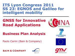 Presentation Paolo Cerini: `GINA Business Plan Analysis`