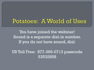Potatoes: Our most Popular & Plentiful Produce