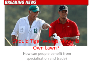 Should Tiger Woods Mow His Own Lawn