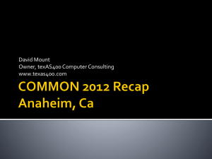 COMMON 2012 Recap