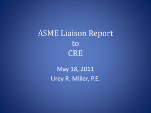 ASME Liaison Report (5-18-11)