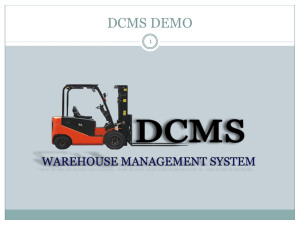 DCMS Demo Presentation