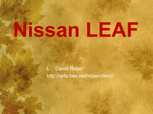 Nissan LEAF slide show