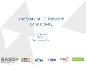 The State of ICT Network Connectivity (Sami - E