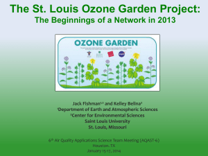 Saint Louis Ozone Garden Project: the beginnings of a network in