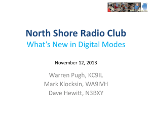 2013-11-12 Digital Mode Update