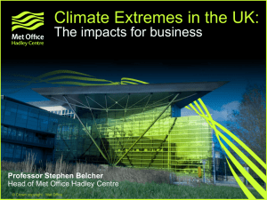 UK weather and climate extremes: the impacts for
