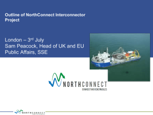 Sam Peacock from SSE re: NorthConnect