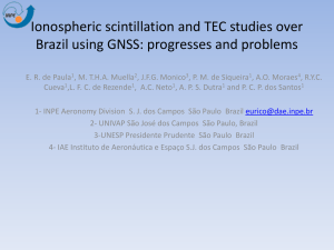 Ionospheric scintillation and TEC studies over Brazil