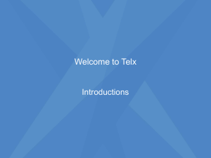Telx Powerpoint information