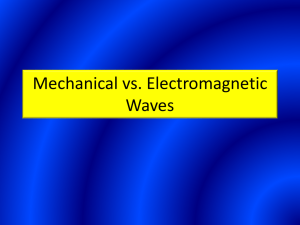 Mechanical vs. Electromagnetic Waves