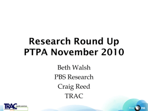 Research Roundup - TRAC Media Services