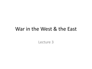 War in the West - University of St. Thomas