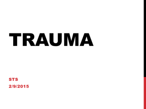 Trauma – STS 2/9