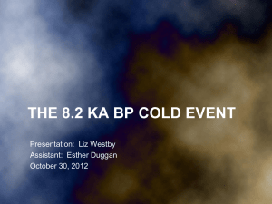 The 8.2 ka Event - PSU Glacier Research