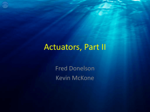 Actuators, Part II